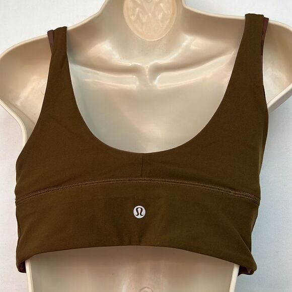 Lululemon Align brown reversible camouflage sport bra size 8. NWOT - Picture 14 of 16